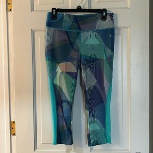 Danskin fitness leggings with mesh cut outs